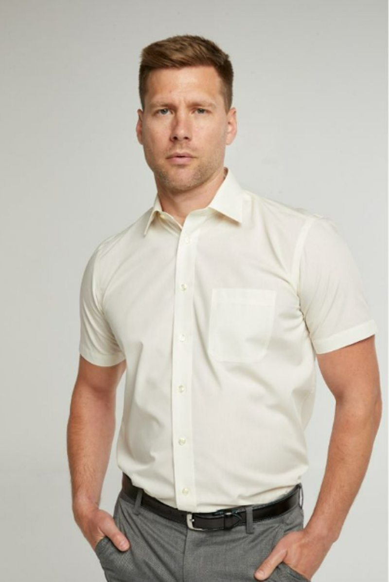  D2 Half Sleeve Shirt Cream SHS4500B-1